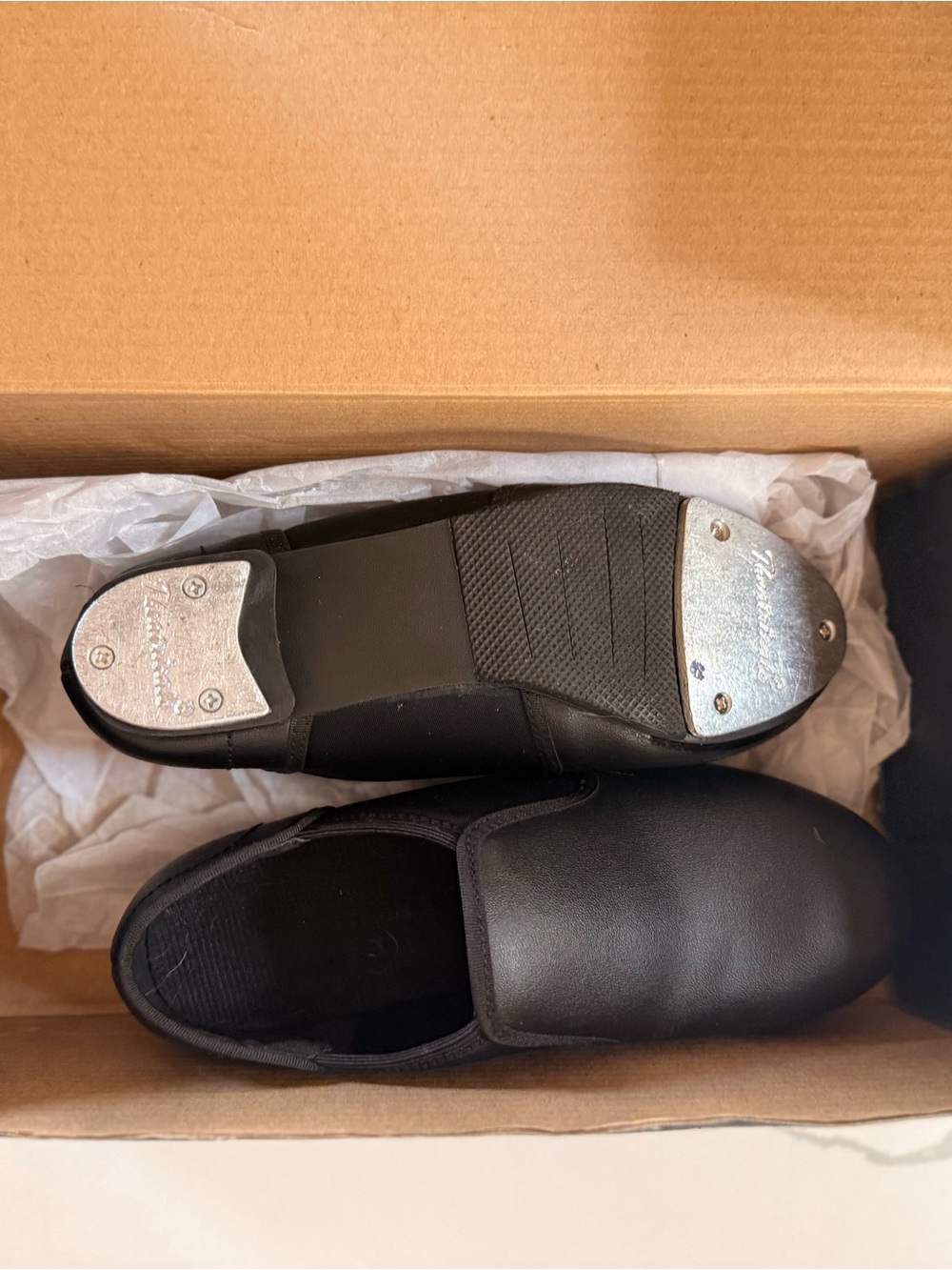 Kids’ Black Tap Shoes Slip-On